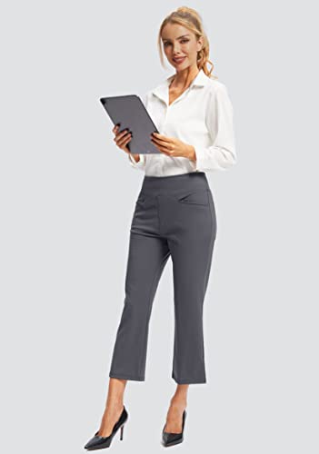 Soothfeel Women's Golf Pants With 5 Pockets High Waisted Stretch Sweatpants Travel Athletic Work Ankle Pants For Women (Grey, Xs) #TOP5