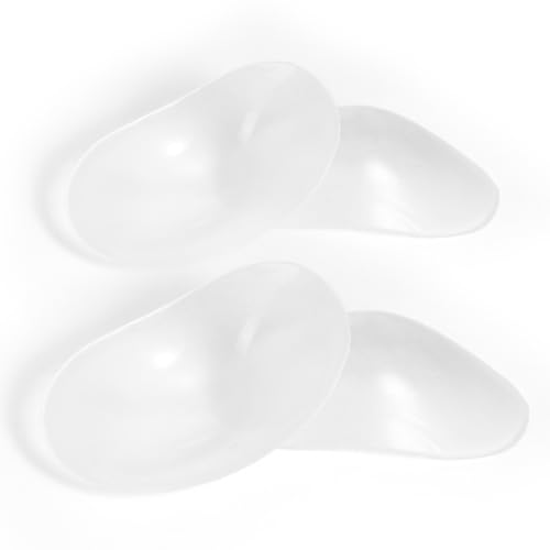 YIPFEN 2 Pares Hombreras Mujer Desmontables Silicona Transparente Auto Adhesivas Reutilizables Almohadillas Elevadoras de Hombro para Blazer Blusa Camiseta Hombre Mujer