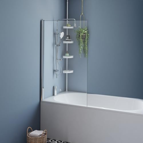 IDMarket - Pare Baignoire 1 volet 70x120 cm avec profilé en Aluminium argenté