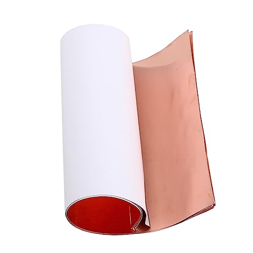 NAMOARLY 5 Pcs Conductive Paper Leaves Metallic Foil Paper Adhesive Foil Paper Board Guitar Soldering Paper Electrical Repair Foil Paper Guitar Electric Interference Sheiding Paper Brown