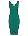 Tom's Ware Womens Elegant Sleeveless Dipped Hem Bodycon Midi Dress