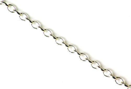 9.5 Inch 2mm Wide Sterling Silver Oval Link CABLE / Belcher Chain Anklet / Ankle Bracelet / Ankle Chain, 925 Sterling Silver - Image 5