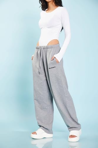 Bonkers Corner Grey Melange Loose Fit Joggers - Image 5
