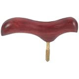 KAILIKETIY 実木製手彫り杖ハンドル 軽量滑らかグリップ 安定性向上アウトドア用ステッキ交換用部品