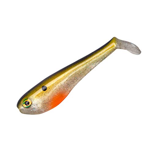 Yum Lures Money Minnow Original Soft Plastic Minnow Swim-Bait Paddle-Tail Fishing Lure, Foxy Shad, 3.5\'