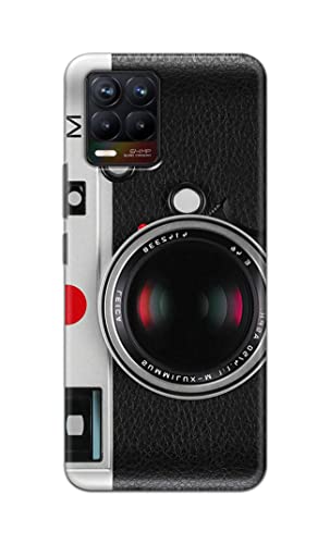 Image of Printed Hard Back Cover Case for Realme 8 4G | Realme 8 Pro 4G Back Cover (Vintage Camera) -1302