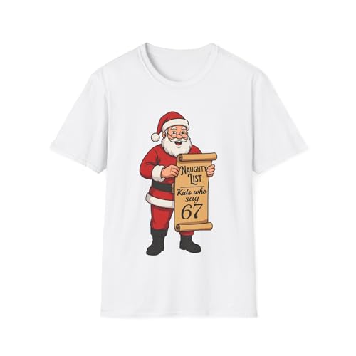 T-shirt Santa Naughty List drôle pour le réveillon de Noël en famille