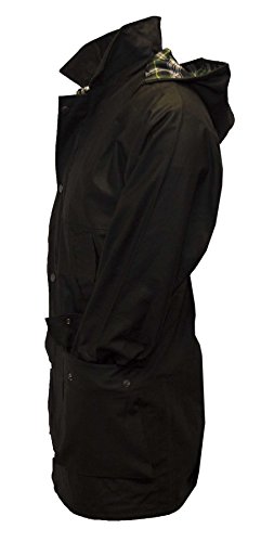 Miniatura 5 de Walker And Hawkes - Benson - Chaqueta Sin Acolchado Para Hombre - Abrigo Encerado Ideal Para Cazar - Estilo Campiña Inglesa - Negro - Xs