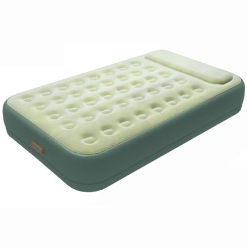 GWFBLID Colchón Hinchable Matrimonio Cama de Aire con Bomba Eléctrica Colchón Inflable Rápido en 3 Minutos Cama Hinchable con Material Flocado más PVC Laminado para Camping O Uso DoméStico