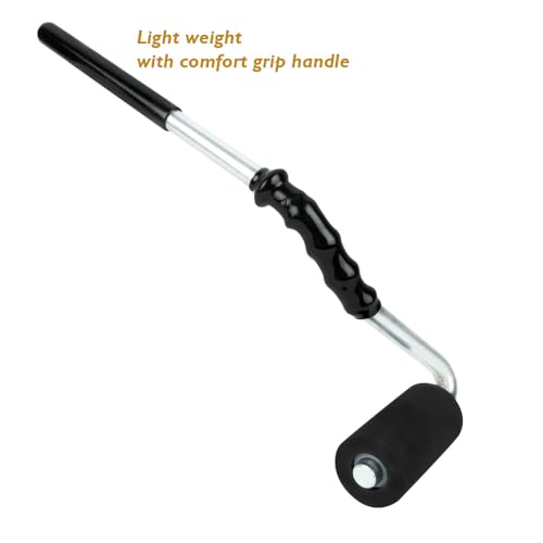 O’SKOOL 406 mm Andrückwalze Für Bodenbeläge J-Roller Laminat Werkzeug mit Gummiwalze für Bodenbeläge, Furnierwalze