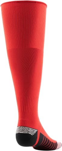 Under Armour Standard Soccer Performance Over-The-Calf Socks, 1-Pair, Red/Black/White, Large #TOP2