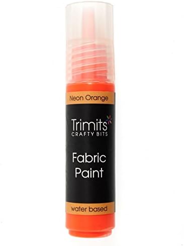 Impex 3D Fabric Paint Pen Neon Orange - each