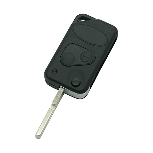 SEGADEN Replacement Key Shell Compatible with Land Rover Range Rover P38 Discovery Freelander Defender 2 Button Keyless Entry Flip Remote Key Case Fob PG709
