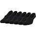 PEDS Women’s Cushion No-Show Sport Cut Liner 6 Pairs, Black, Shoe Size 5-10