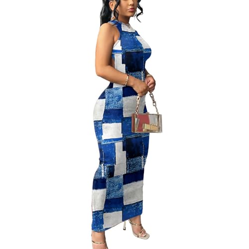 Image of Nimsruc Women Summer Sexy Bodycon Maxi Dress Casual Long Dresses