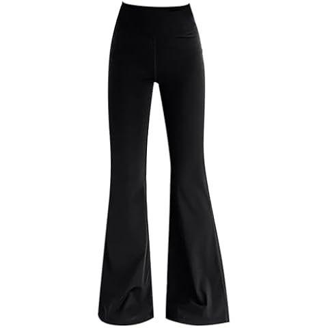 Girls Black Flared Leggings for Dance Cover