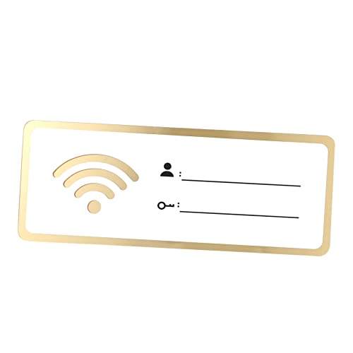 Autocollant Wifi acrylique signalisation Lurrose pour affichage code de réseau local