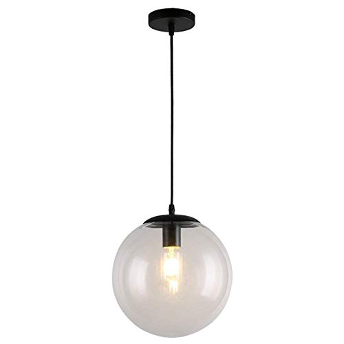 Lustre transparent plafonnier en verre vintage luminaire encastré