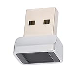 Leitor de chave de impressão digital USB, scanner de impressão digital biométrico portátil pequeno PC Dongle, computador de detecção de 360 ​​° 0.5S Registrador de impressão digital USB, para senha li