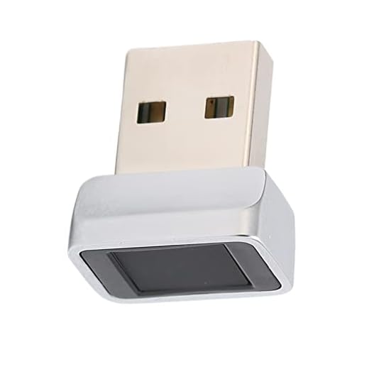 Leitor de chave de impressão digital USB, scanner de impressão digital biométrico portátil pequeno PC Dongle, computador de detecção de 360 ​​° 0.5S Registrador de impressão digital USB, para senha li