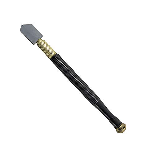 Hoteche 423004 Cutter Cortacristales, 17.5cm, Negro / Dorado / Comado