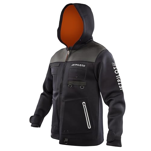 Jet Pilot - 2MM Tour Coat -2mm Flex Lite Neoprene - Insulated Neoprene Hood - Sailing Jacket, Fishing Jacket - Wetsuit Tops3