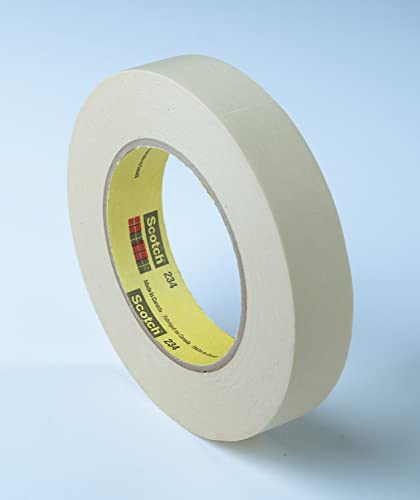 Image of 3M General Purpose Masking Tape 234 Tan, 60 mm x 55 m, 5.9 mil (Pack of 12)