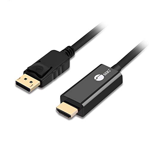 SIIG DisplayPort 1.2 to HDMI 1.4 Cable 4K @30Hz - DP to...