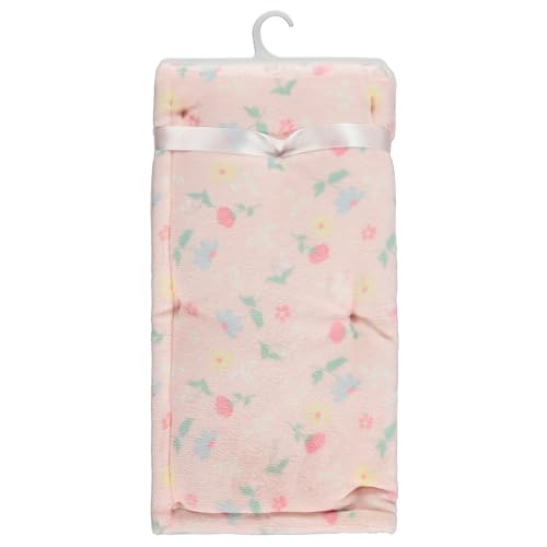 Image of 2-Ply Infant Blanket - Soft Fleece with Polyfill for Extra Fluffiness - Cozy and Warm Baby Blanket for Boys and Girls, 30x40 Inches - Dinosaur, Butterfly, Alphabet, Elephant, Bear Prints
