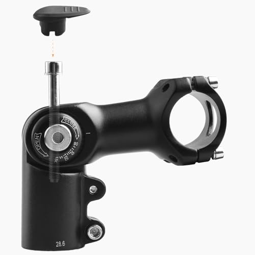 TRIWONDER Adjustable Stem 25.4 31.8 60mm 80mm 93mm 100mm 0-90 Degree Adjustable Bike Stem Bicycle Handlebar Stem Stem Riser for Mountain Bike, Road Bike, BMX (31.8 x 93mm)