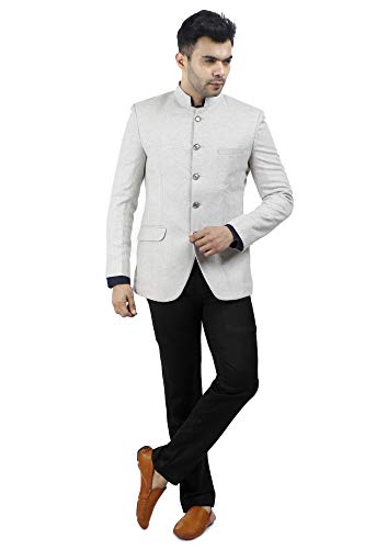 Image of WINTAGE Mens Tweed Wool Bandhgala