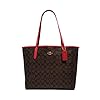 Coach Women's City Tote In Signature Canvas (IM/Brown 1941 Red)