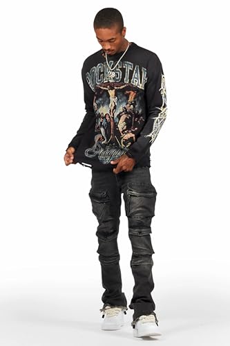 Men's Jan Stacked Flare Cargo Jean4