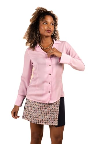 Chemise col en V cintree MULTIPLES : le style ideal pour vos journees de bureau