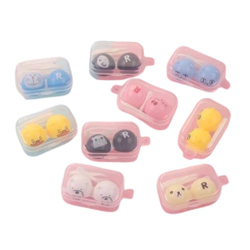 kunya® Travel Contact Lens Case Box Mini Cartoon Square Plastic Contact Lens Case Easy Carry Mirror Container Holder, Multicolour (Cartoon Animal) (B0CPLNK776) Amazon Price History, Amazon Price Tracker