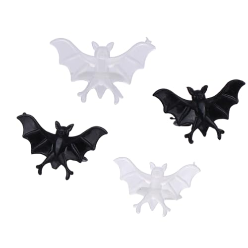 Totority Set of 50 Bat Flashing Halloween Rings Assorted Skull Design for Boys and Girls