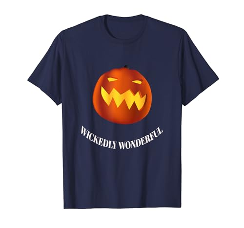 Wickedly Wonderful Retro Halloween Pumpkin Designs Presente Camiseta