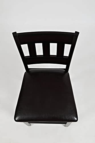 Jofran: , Planation, 5 Pack Counter Height Set, Counter Height Table, 36"W X 48"D X 36"H, Barstool, 17"W X 18.5"D X 40"H, Dark Rustic Prairie Finish, (Set Of 1) #TOP6