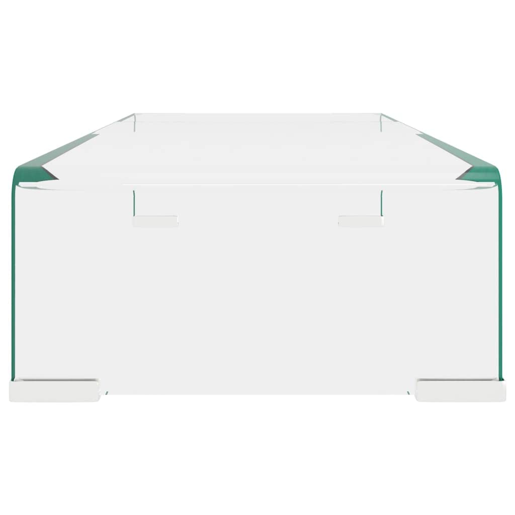 Genérico - Mueble para TV (vidrio templado, 60 x 25 x 11 cm) | Para monitor de ordenador, soporte DVD consola juegos, superficie lisa fácil limpiar, diseño moderno