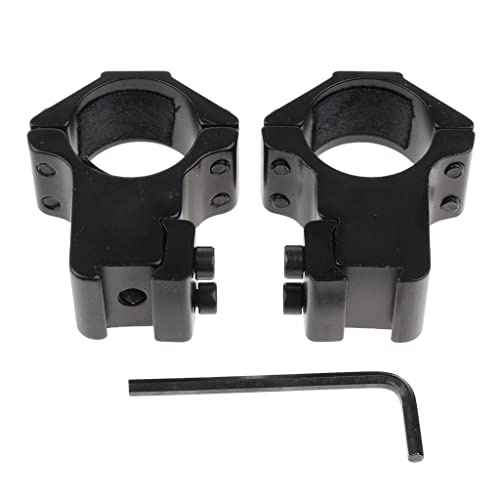 OEUVREBY 25.4 mm 1 Scope Mount Rings Fits 11 mm Dovetail Rail Flashlight High Profile