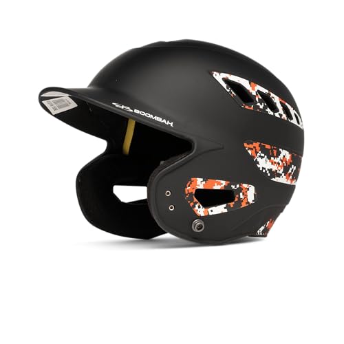 Boombah DEFCON Digi Camo Bating Helmet NOSCAE Black/White/Orange - Size Junior 6 1/4"" - 7""