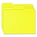 Smead Colored File Folder, 1/3-Cut Tab, Letter Size, Yellow, 100 per Box (12943)