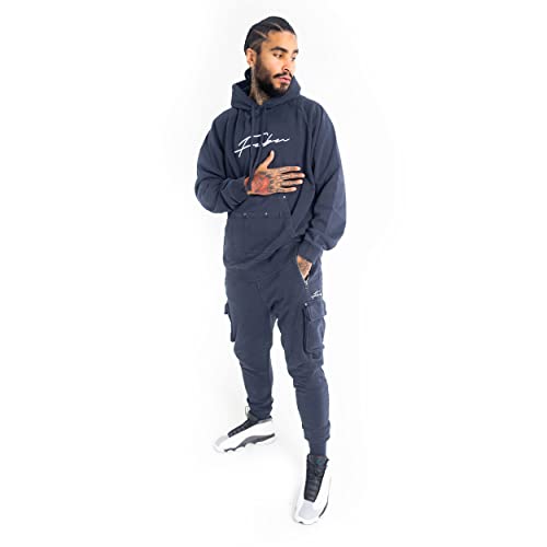 Fubu Navy Signature Utility Hoodie2