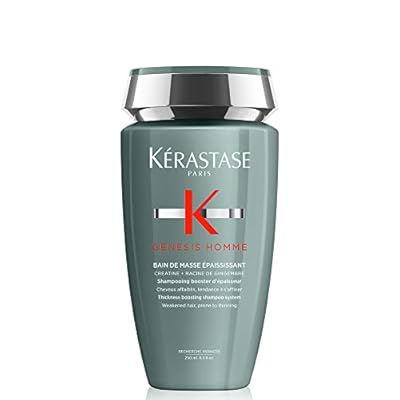 Kérastase Genesis Homme  Champú Anticaída para Aumentar Densidad  Para pelo fino y debilitado  Bain de Masse Épaississant  250 ml
