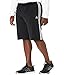 adidas Men's Warm-up Tricot Regular 3-Stripes Shorts, Black/White, Large