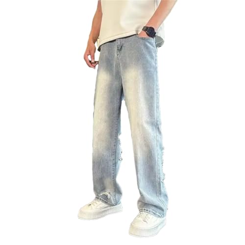 Men's American Style Ripped Loose Jeans Beggar Pants