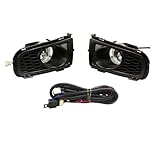 Auto Front Bumper Fog Light ,Compatible With MAZDA 6 Sedan GG1 2006 2007 2008 2009 2010 Fog Lamp Cover Grill Frame Headlight Foglights(Full set)