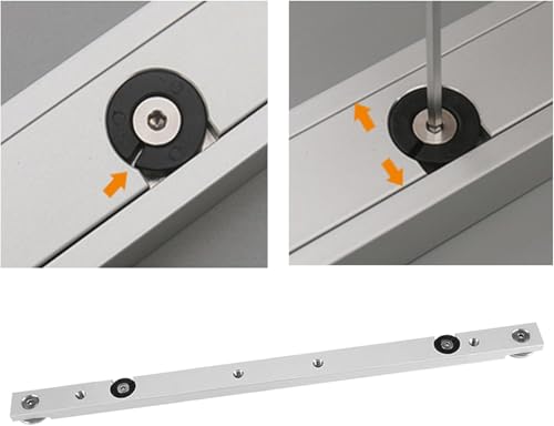 Gehrungsstange Schieber, Tischkreissäge Schlitz Gehrungsschiene Table Saw Miter Bar Aluminiumlegierung, T Nut Tischsäge Gauge Rod für Router Gehrung Zimmermann DIY Holzbearbeitungswerkzeuge (300mm)