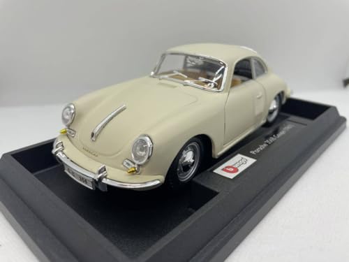 Porsche 356B Coupe 1961 Burago 1/24 miniature de collection gris