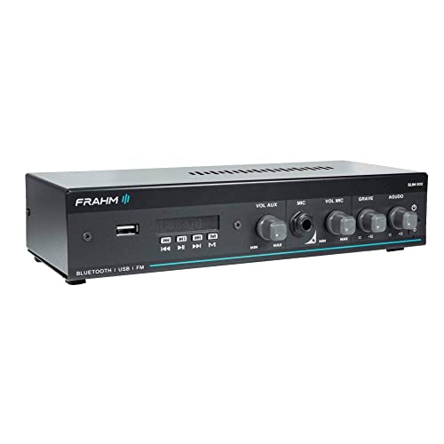 Amplificador Slim 800 G5 30W RMS Bivolt Automático Som Ambiente Receiver Mono Classe AB Frahm - 32100